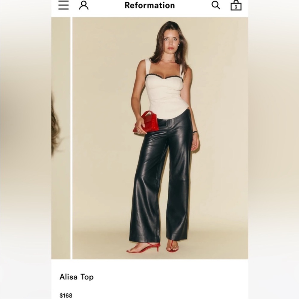 NWT • Reformation Alisa Top - Picture 4 of 9